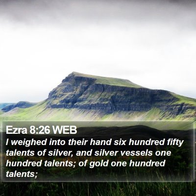 Ezra 8:26 WEB Bible Verse Image