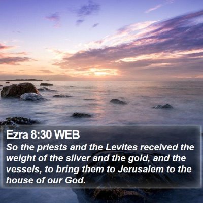 Ezra 8:30 WEB Bible Verse Image