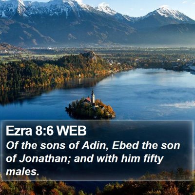 Ezra 8:6 WEB Bible Verse Image