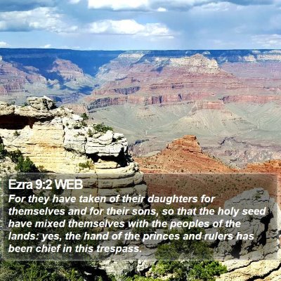 Ezra 9:2 WEB Bible Verse Image