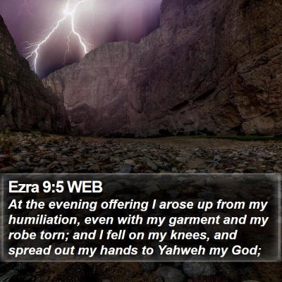 Ezra 9:5 WEB Bible Verse Image