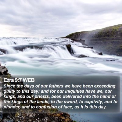 Ezra 9:7 WEB Bible Verse Image