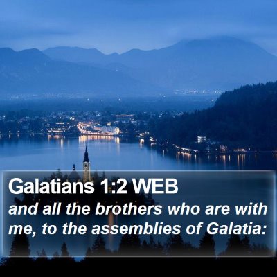 Galatians 1:2 WEB Bible Verse Image