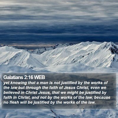Galatians 2:16 WEB Bible Verse Image