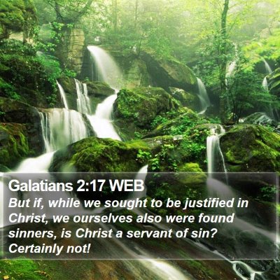 Galatians 2:17 WEB Bible Verse Image