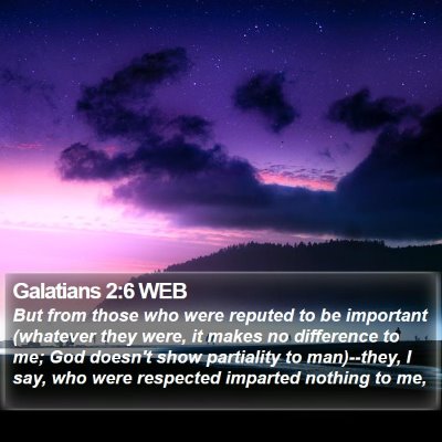 Galatians 2:6 WEB Bible Verse Image