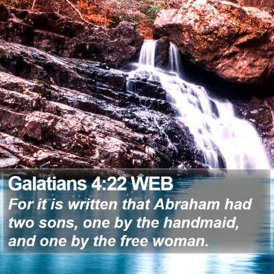 Galatians 4:22 WEB Bible Verse Image