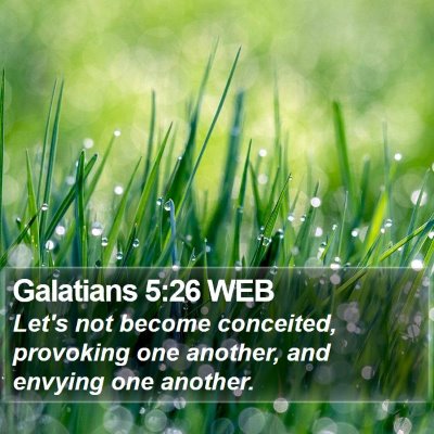 Galatians 5:26 WEB Bible Verse Image
