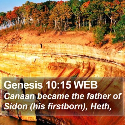 Genesis 10:15 WEB Bible Verse Image