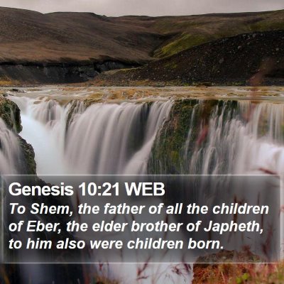 Genesis 10:21 WEB Bible Verse Image