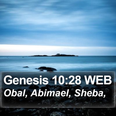 Genesis 10:28 WEB Bible Verse Image