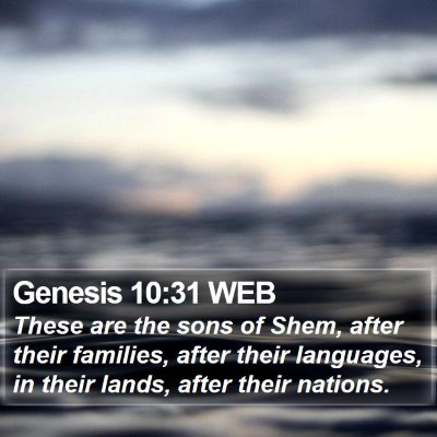 Genesis 10:31 WEB Bible Verse Image
