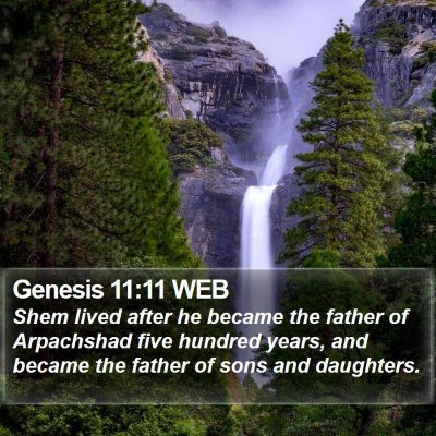 Genesis 11:11 WEB Bible Verse Image