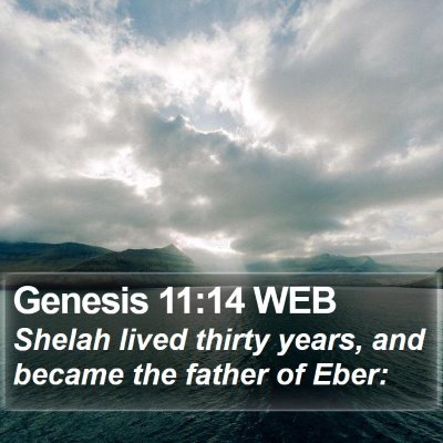 Genesis 11:14 WEB Bible Verse Image