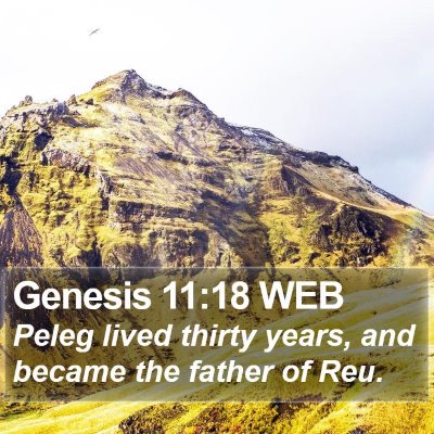 Genesis 11:18 WEB Bible Verse Image