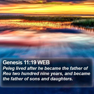 Genesis 11:19 WEB Bible Verse Image