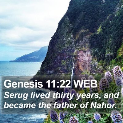 Genesis 11:22 WEB Bible Verse Image