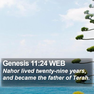 Genesis 11:24 WEB Bible Verse Image