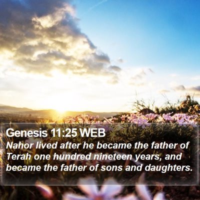 Genesis 11:25 WEB Bible Verse Image