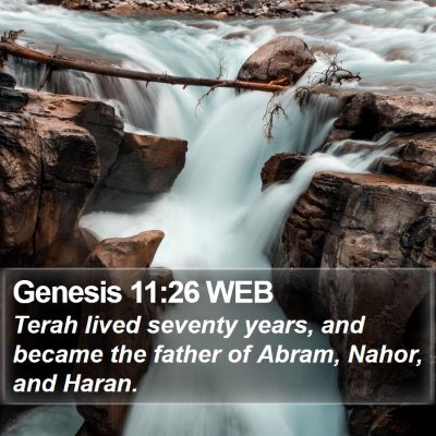 Genesis 11:26 WEB Bible Verse Image
