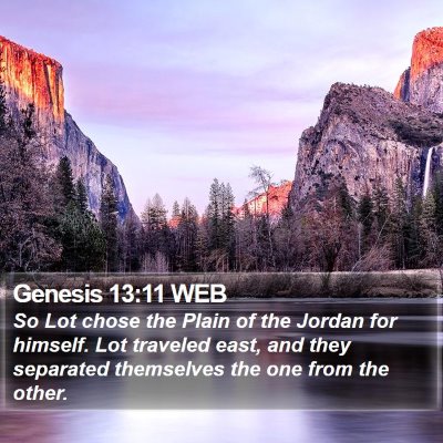 Genesis 13:11 WEB Bible Verse Image