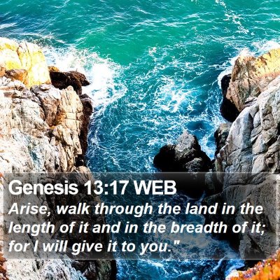 Genesis 13:17 WEB Bible Verse Image