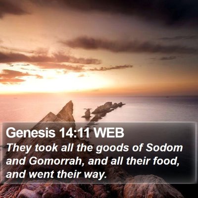 Genesis 14:11 WEB Bible Verse Image