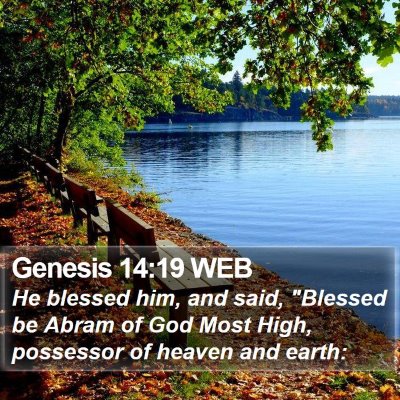 Genesis 14:19 WEB Bible Verse Image