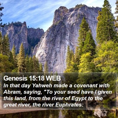 Genesis 15:18 WEB Bible Verse Image