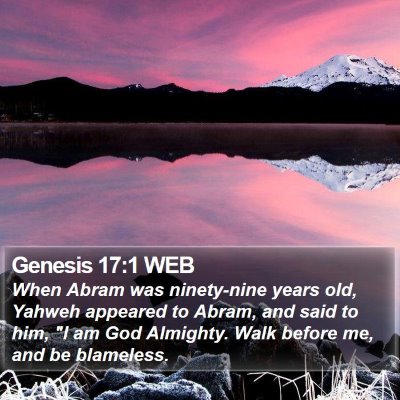 Genesis 17:1 WEB Bible Verse Image