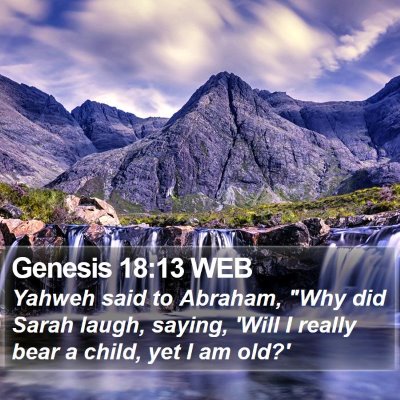 Genesis 18:13 WEB Bible Verse Image