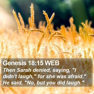 Genesis 18:15 WEB Bible Verse Image