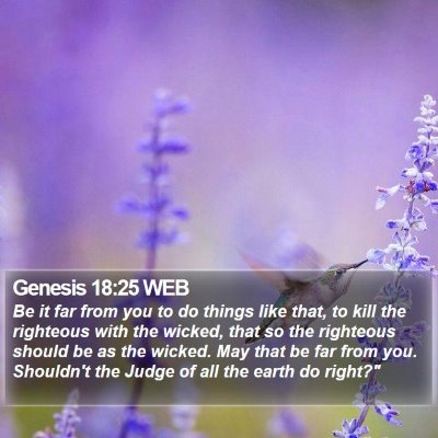 Genesis 18:25 WEB Bible Verse Image