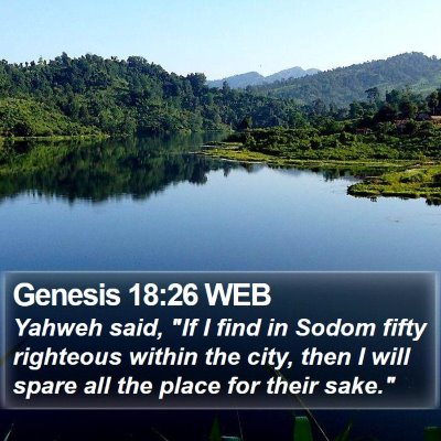 Genesis 18:26 WEB Bible Verse Image