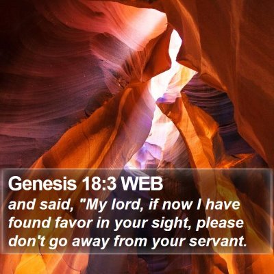 Genesis 18:3 WEB Bible Verse Image