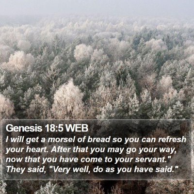 Genesis 18:5 WEB Bible Verse Image