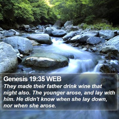 Genesis 19:35 WEB Bible Verse Image