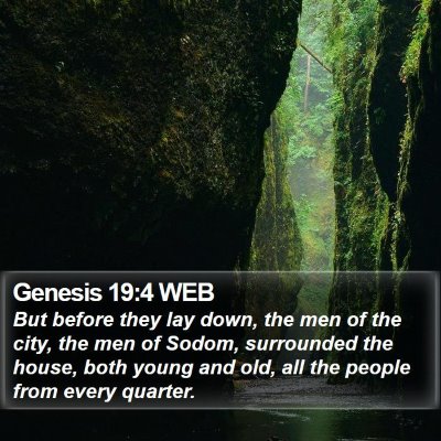 Genesis 19:4 WEB Bible Verse Image