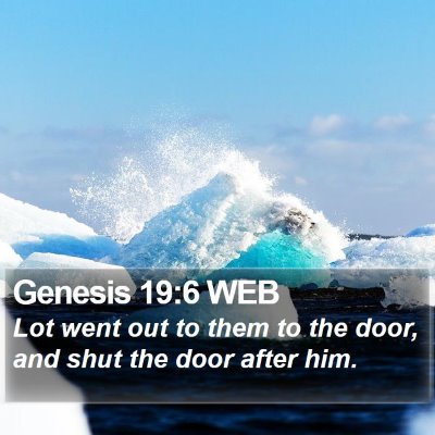 Genesis 19:6 WEB Bible Verse Image
