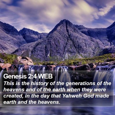 Genesis 2:4 WEB Bible Verse Image
