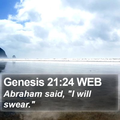 Genesis 21:24 WEB Bible Verse Image