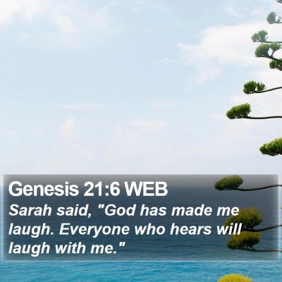 Genesis 21:6 WEB Bible Verse Image