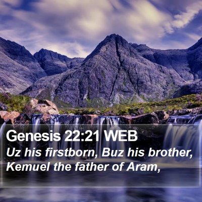 Genesis 22:21 WEB Bible Verse Image