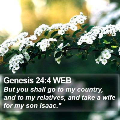 Genesis 24:4 WEB Bible Verse Image