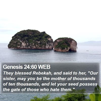 Genesis 24:60 WEB Bible Verse Image