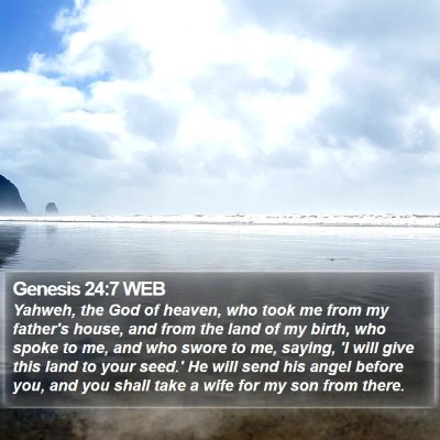 Genesis 24:7 WEB Bible Verse Image