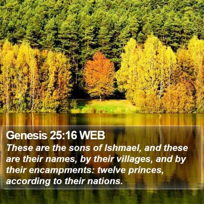 Genesis 25:16 WEB Bible Verse Image