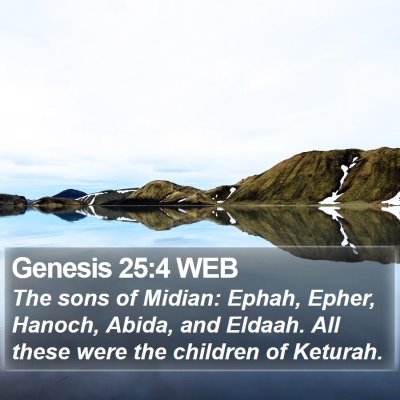 Genesis 25:4 WEB Bible Verse Image