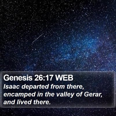Genesis 26:17 WEB Bible Verse Image