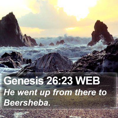 Genesis 26:23 WEB Bible Verse Image